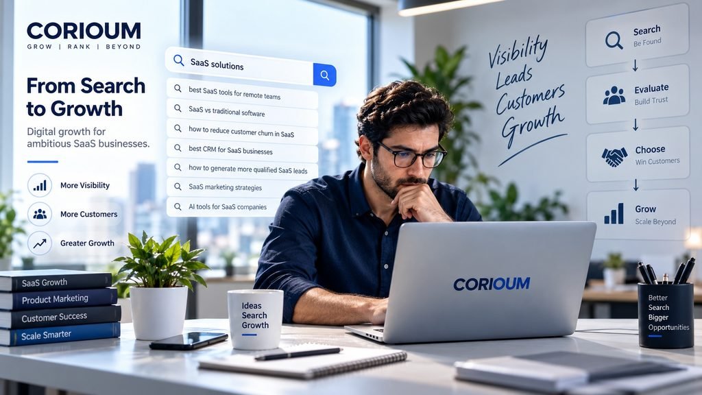 SaaS customer search and buying journey from discovery to growth
