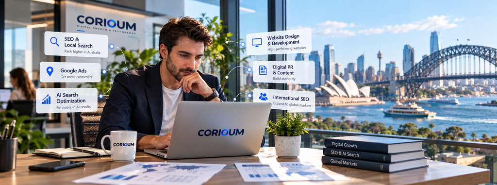 Digital growth and SEO services for Australian businesses with CORIOUM